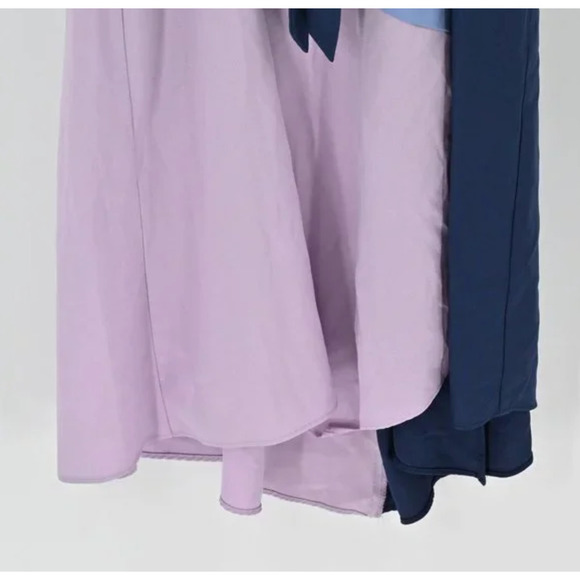 Hutch Colorblock Wrap Dress Blue Purple XS Wedding Shower Cruise Beach Resort - Picture 6 of 7